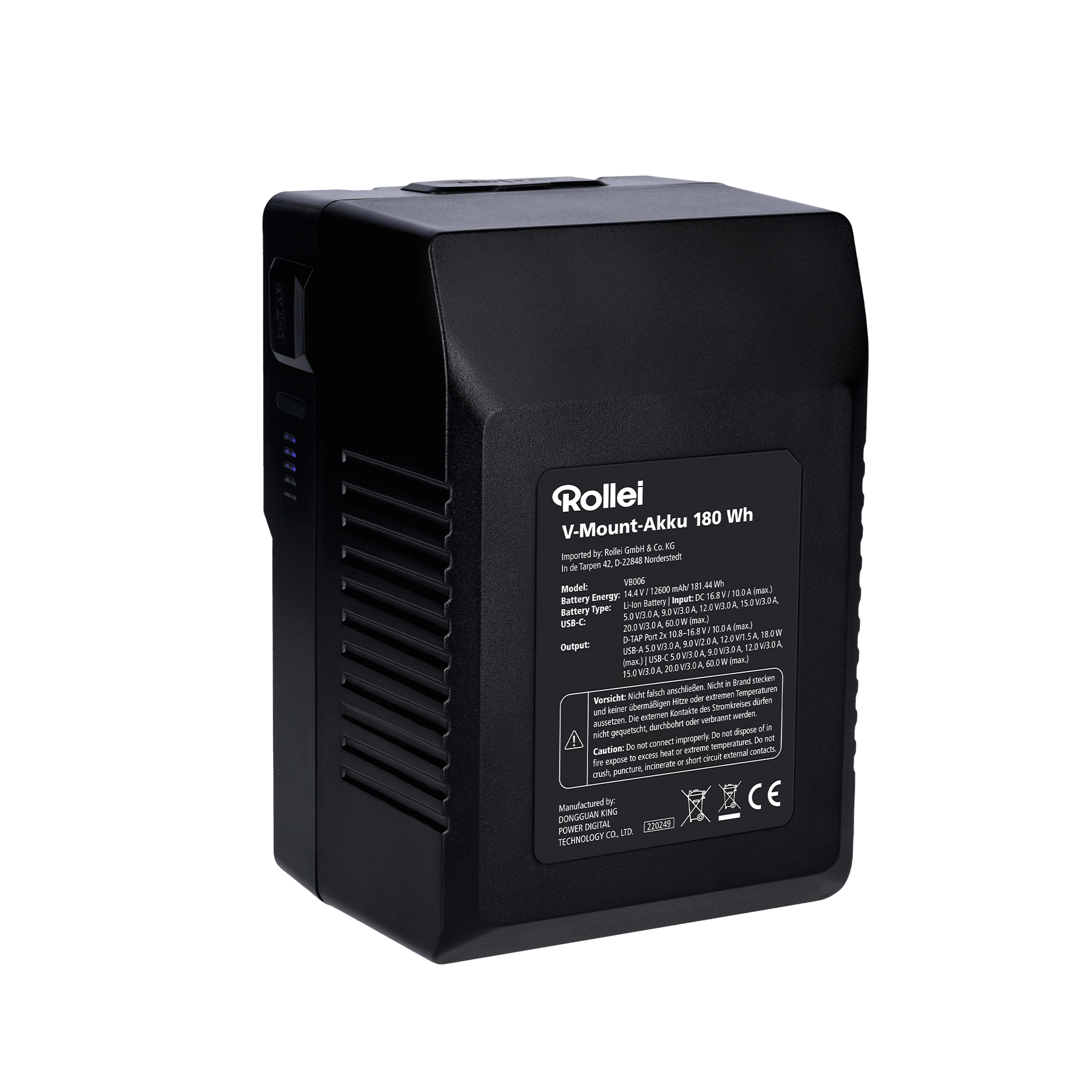 V mount battery 180 Wh